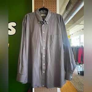 Men's Burberry 100% Cotton Brown Stone Button-Down Shirt